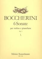 6 Sonatas for Violin and Piano, Op. 5 Vol. 1 
