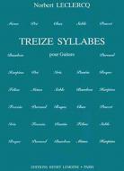 13 Syllabes 