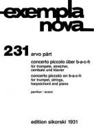Concerto piccolo on B-A-C-H 