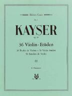 36 Études de Violon op. 20 Vol. 3 