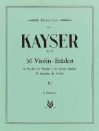 36 Études de Violon op. 20 Vol. 3 