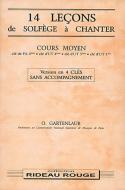 14 Leçons Solfège à Chanter: Cours Moyen 