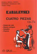 4 Piezas para Violín y Piano, Op. 27A 