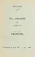 3 Lied-Motets 