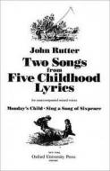 Two Songs From Five Childhood Lyrics 
