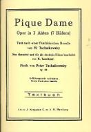 Pique Dame op. 68 