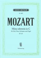 Missa solemnis in C-Dur KV 337 für Soli,Chor, Orchester und Orgel 