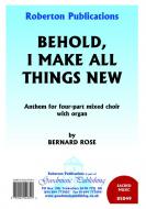 Behold, I Make All Things New 