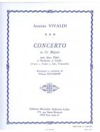 Concerto Ut Majeur (Pour 2 Fl. et Orchestre a Cordes) Partition 