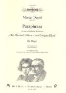 Paraphrase über 'Die Himmel rühmen' 