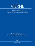 Oeuvres petites, improvisations et transcriptions 