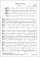 Messe 4 voci en sol mineur 