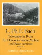 Sonate a tre en si bémol majeur - Wq 161 Nr. 2 