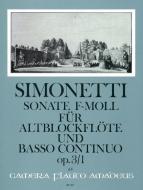 Sonate f mineur op. 3/1 