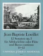 12 sonates op. 3 Vol. IV : Sonates 10-12 