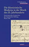 Die klassizistische Moderne in der Musik des 20. Jahrhunderts 