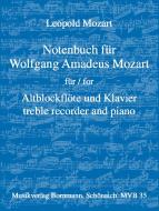 Livre de musique pour Wolfgang Amadeus Mozart 