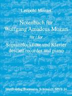 Livre de musique pour Wolfgang Amadeus Mozart 