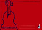 Notenblock Din A4 quer (29,7x21) 12 Systeme, 100 Blatt 