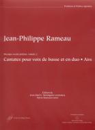 Cantates pour voix de basse et en duo. Airs 
