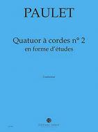 Quatuor à cordes no2 en forme d'études 