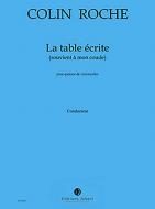 La Table écrite (souvient à mon coude) 
