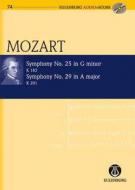 Symphonie no 25 en sol mineur, Symphonie no 29 en la majeur KV 183 und KV 201 