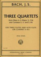 Three Quartets BWV234, 11 & 46 