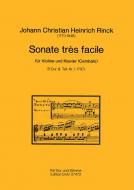 Sonate tres facile für Violine und Klavier (Cembalo) 