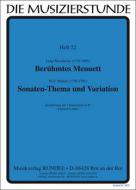 Célèbre menuet - thème de sonate et variations 