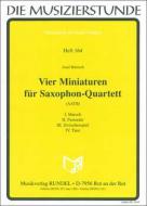 4 miniatures pour quatuor de saxophones 