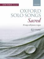 Oxford Solo Songs: Sacred (Voix grave) 