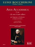 Aria Accademica Se non ti moro allato G545 