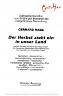 Der Herbst zieht ein in unser Land 