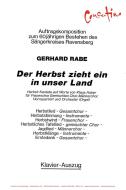 Der Herbst zieht ein in unser Land 