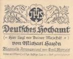 Deutsches Hochamt (Hier liegt vor Deiner Majestät) 