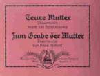 Zum Grabe der Mutter 
