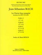 Clavier bien tempéré 2e livre, cahier A no1 à 6 
