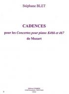 Cadences pour les concertos pour K466 et K467 de Mozart 
