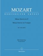 Missa brevis en fa majeur KV 192 (186f) Standard
