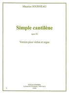Simple cantilène Op. 50 