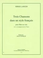 3 Chansons dans style français 