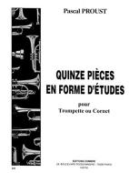 15 Pièces en forme d'études 
