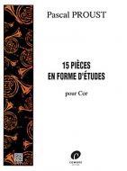 15 Pièces en forme d'études 