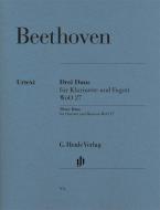 Three Duos for Clarinet and Bassoon WoO 27 