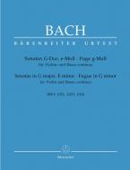 Sonates en sol majeur, mi mineur, fugue en sol mineur BWV 1021, 1023, 1026 Standard
