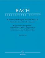Arrangements pour clavier d'œuvres d'autres compositeurs II BWV 978-984 Standard
