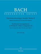 Arrangements pour clavier d'œuvres d'autres compositeurs II BWV 978-984 Standard
