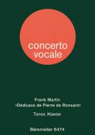 Dédicace de Pierre de Ronsard pour ténor et piano Standard