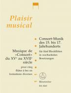 Musique de "Consort" du XVe au XVIIe siecle 